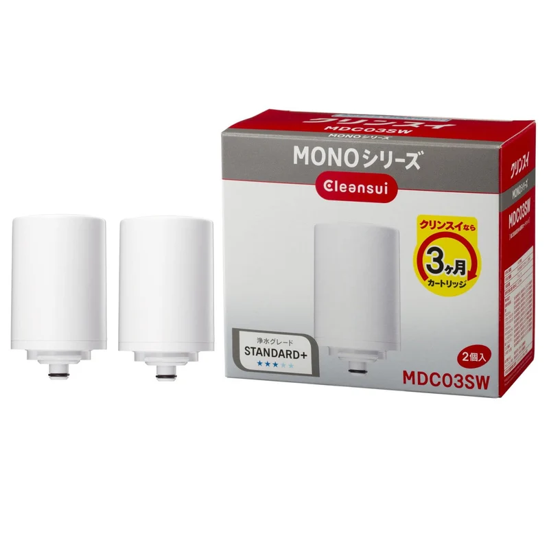 Cleansui MONO Faucet-Mounted Water Filter Replacement Cartridges 2-Pack MDC03SW