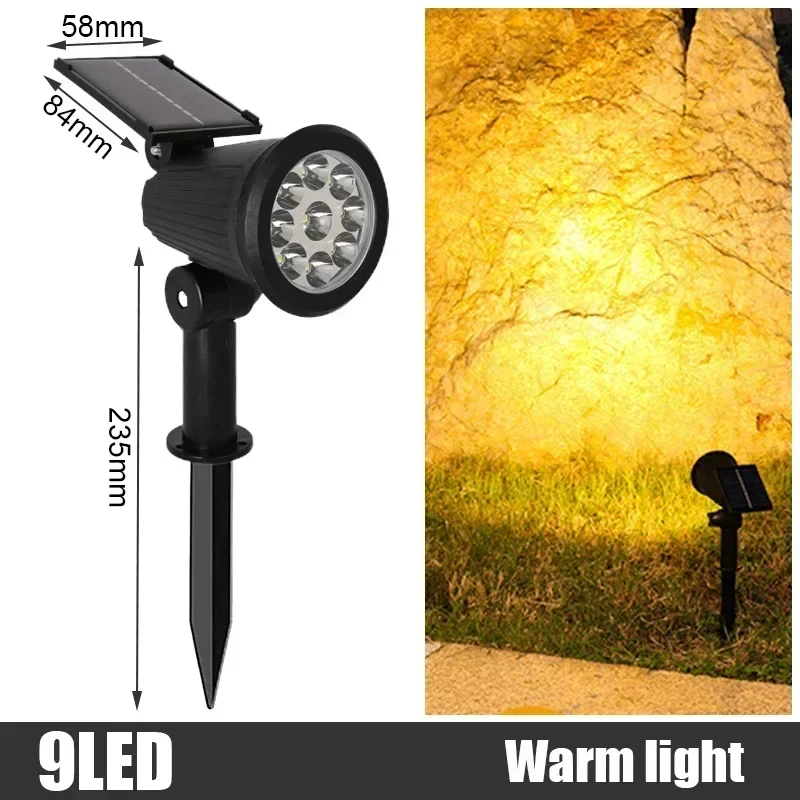 Durable Solar LED Spot Lights for Outdoor Landscape