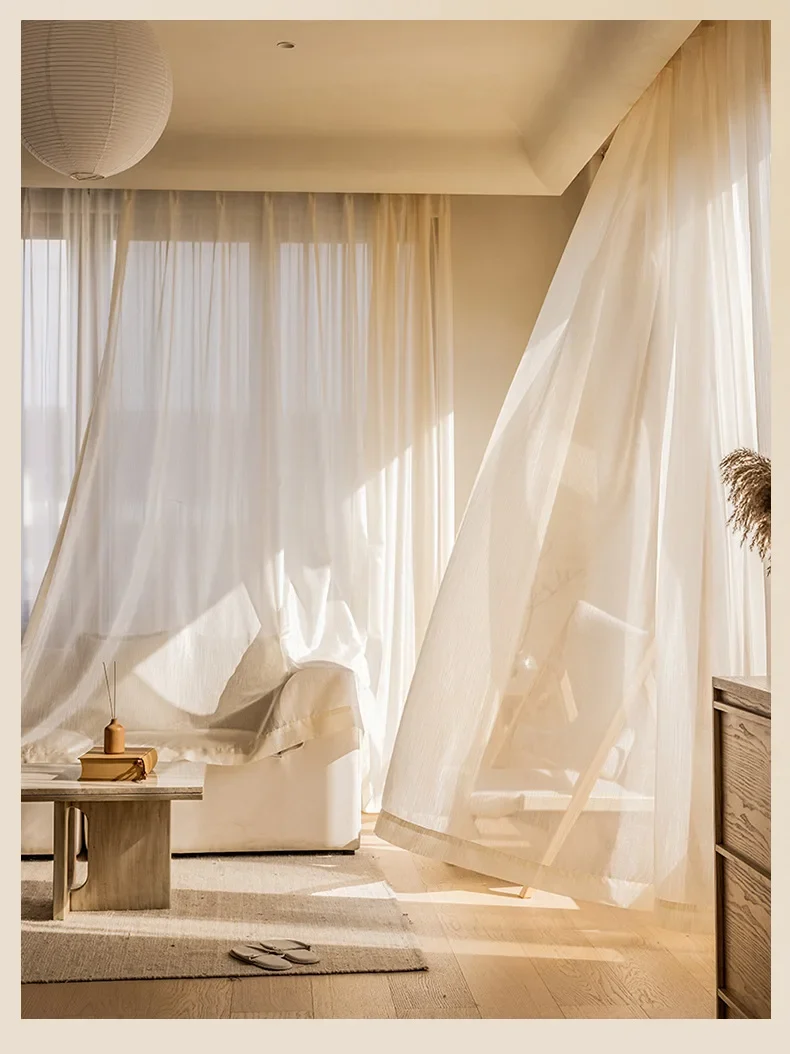 Voilage Beige Romantique