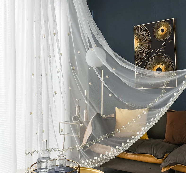 Voilage Blanc Moderne Salon