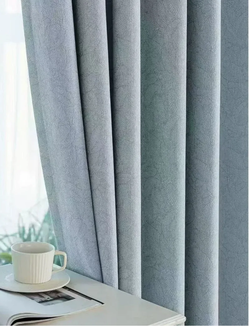 Rideau Bleu Elegant Moderne