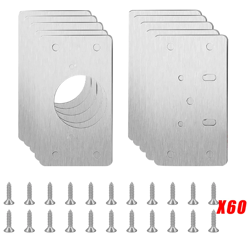 Stainless Steel Cabinet Hinge Repair Kit