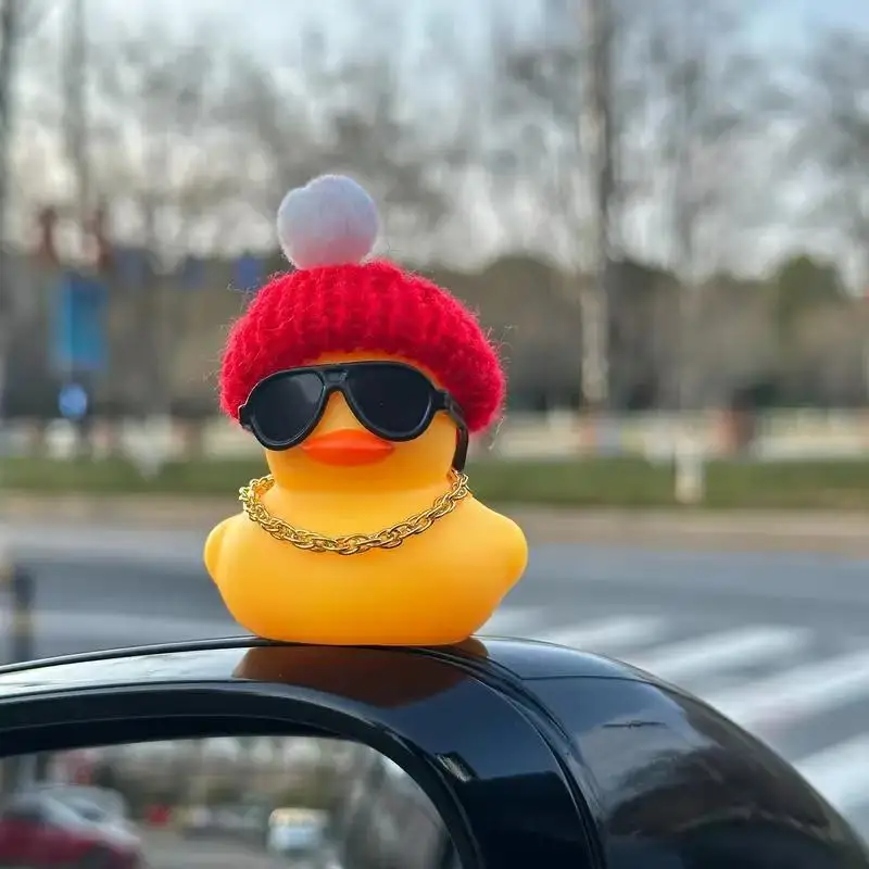 Whimsical Rubber Duck Dashboard Decor