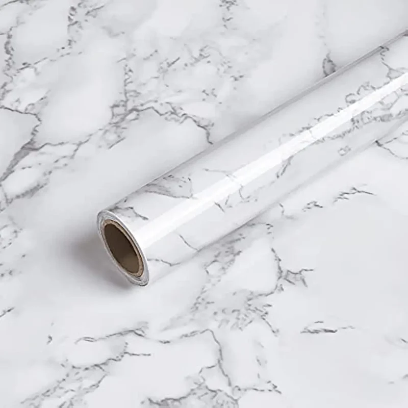 Glossy Marble Self-Adhesive Contact Paper