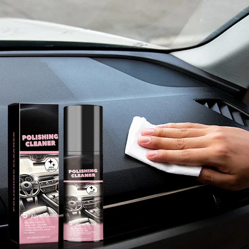 Auto Innenraum-Politur 3-in-1 100 ml | Reinigt & schützt Kunststoff, Leder, Vinyl | Glanz-Finish in 3 Min, Anti-Staub-Film