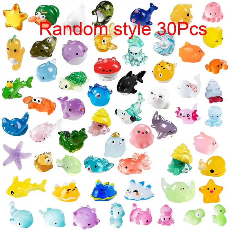 Mini Ocean Resin Animal Figurines