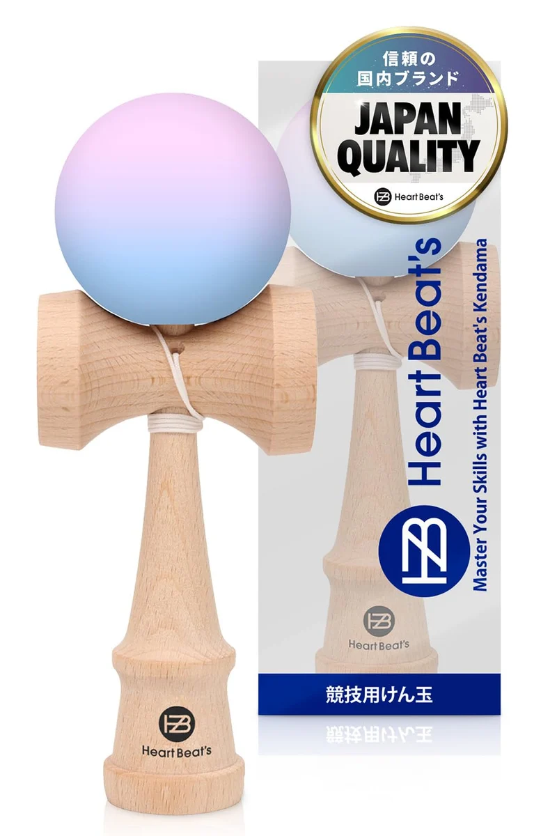 Modern Pastel Competition Kendama Matte Two-Tone 7 Colors Light Purple/Blue