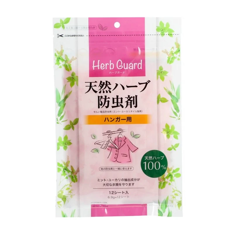 Ube Materials Natural Herb Moth Repellent Hanger Type 12 Sheets