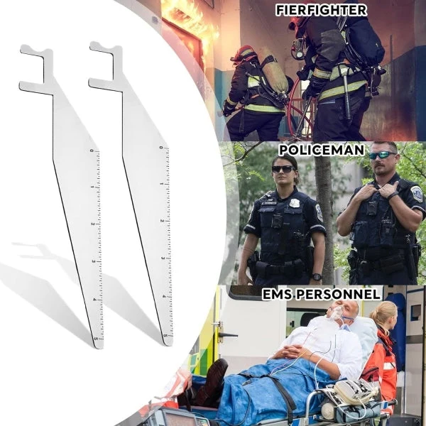 Notfall-Zugangswerkzeug aus 301 Edelstahl | Kompaktes Flachprofil | Für autorisierte Wartungs- und Einsatzbereiche