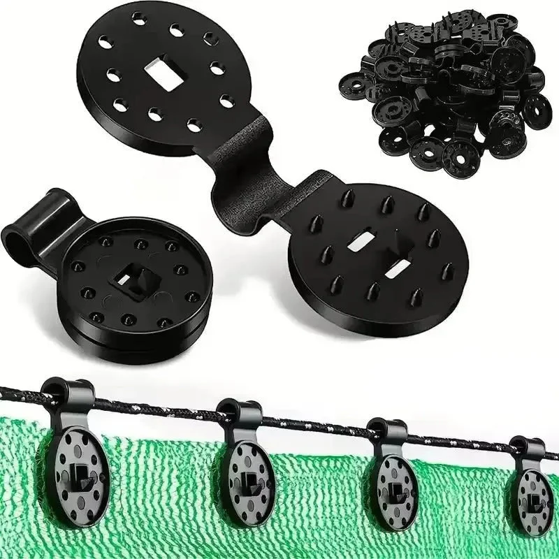 Gartenclips für Schattensegel & Netze | Robuste Befestigungsklemmen mit Drehverschluss | Für Sichtschutz, Netze & Abdeckplanen | Kompakt & Wiederverwendbar