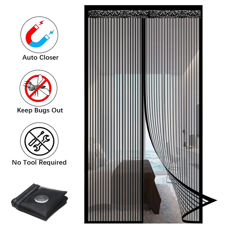 Magnetic Screen Door with Auto-Close Feature