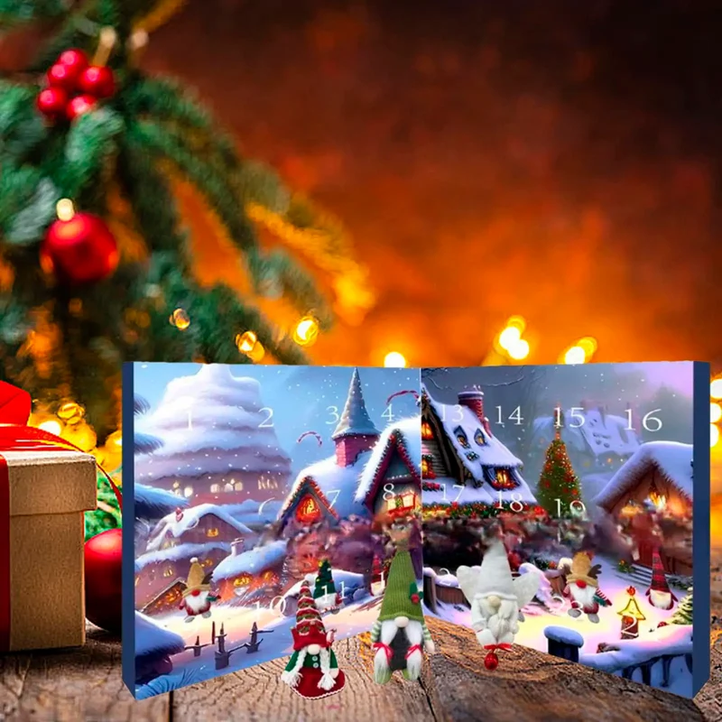 Calendrier de l'Avent Noël - 24 Gnomes Collectionnables