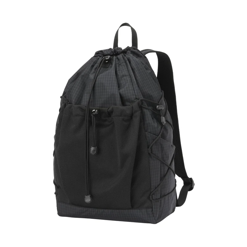 MUJI Water-Repellent Ripstop Backpack Unisex Adult Black