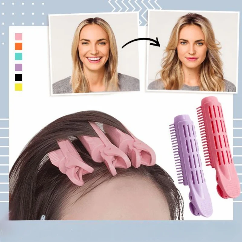 Haarwurzel-Volumenclips im Set | Sofort Lifting am Ansatz für feines Haar | Ohne Hitze, wiederverwendbar | Transparent/Rosa/Schwarz