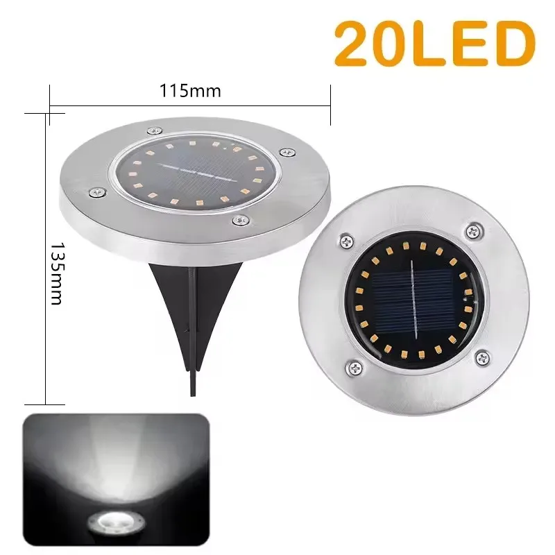Solar Pathway Lights - Weatherproof Stainless Steel & ABS
