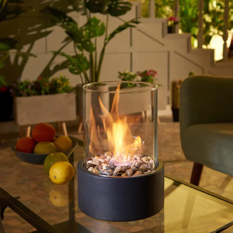 Cheminée Portable Moderne - Ambiance Chaleureuse