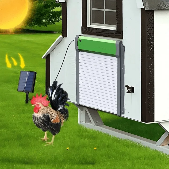 Portier Poulailler Solaire - Automatique - Sécurité Renforcée