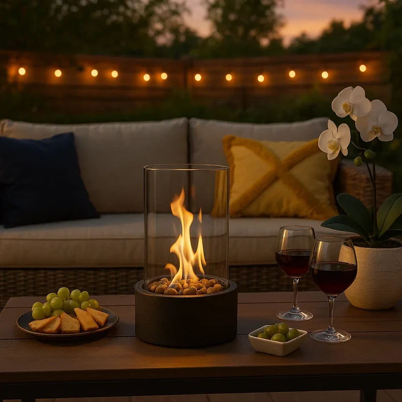 Cheminée de table CozyFlame - Sans fumée - Bioéthanol - Design moderne