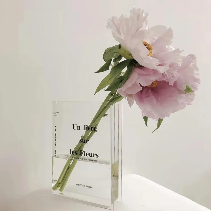 Vase Transparent - Déco Maison - Élégant & Polyvalent
