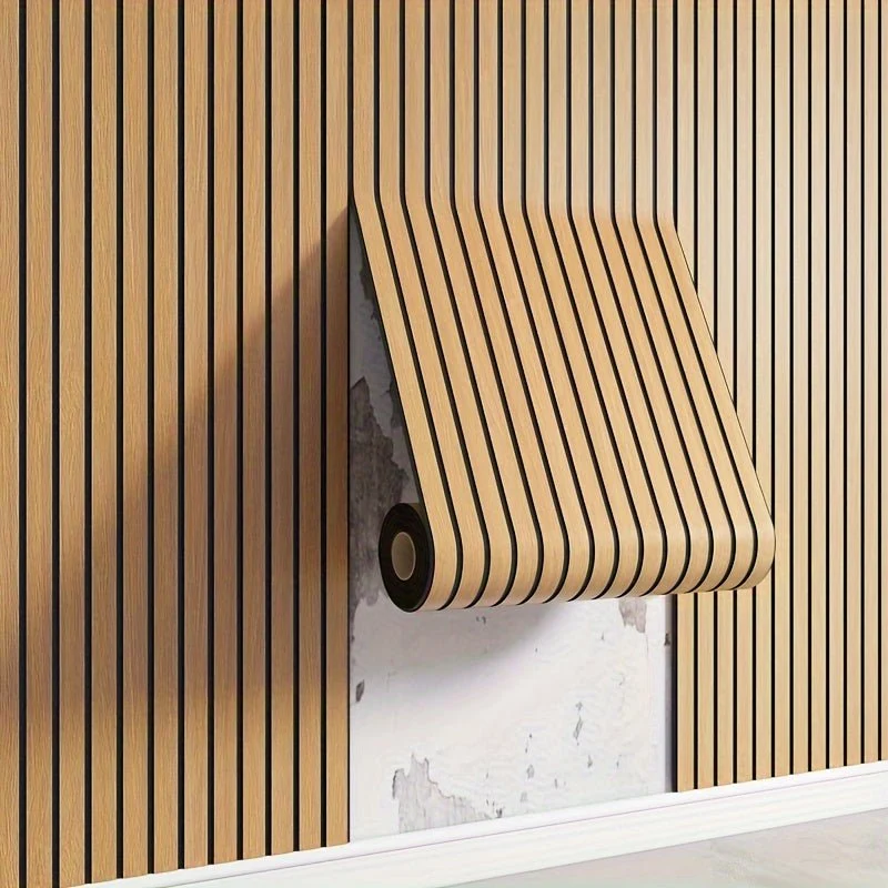 Panneaux Muraux 3D Bois - Autocollants Réalistes
