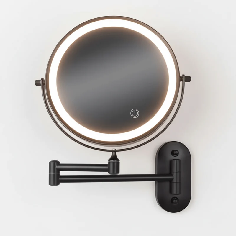 Vergrotende Spiegel LED Oplaadbaar Dimbaar Make-up Badkamer Cosmeticaspiegel Rond 20cm | Sansoti