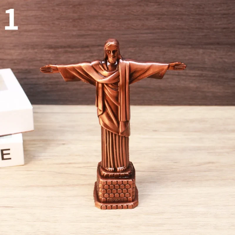 Bronze-Finish Jesus Figurine