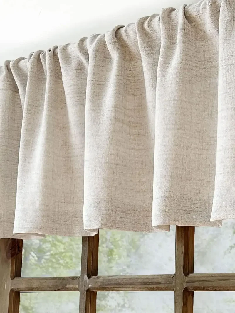 Linen Rod Pocket Window Valance