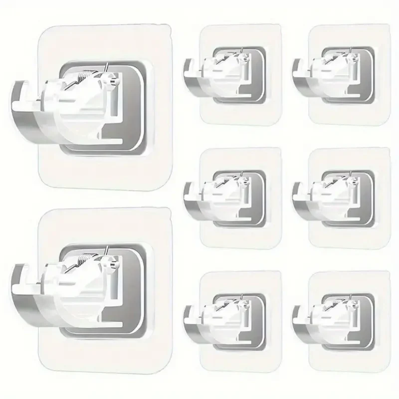 Self-Adhesive Adjustable Curtain Rod Brackets