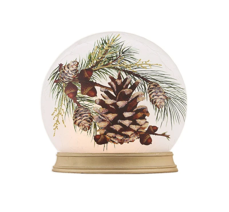 Lampe de table avec cocottes de pin
