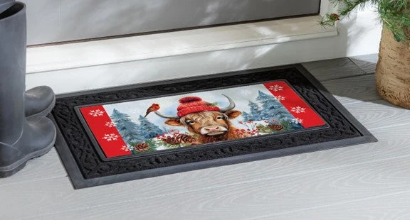 Insert de tapis "Vache en hiver"