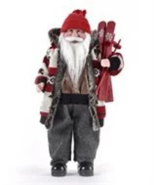 Figurine de Père Noël à skis