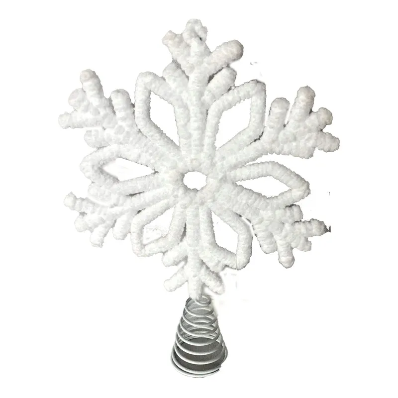 Cime d'arbre flocon de neige