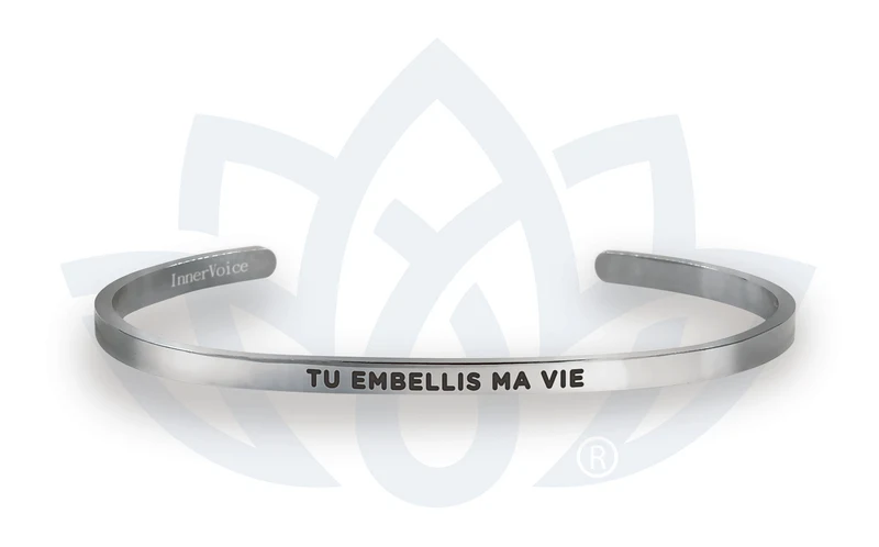 Bracelet Voix intérieure "Tu embellis ma vie"