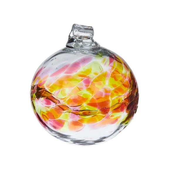 Boule en verre soufflée Anniversaire "Juillet"