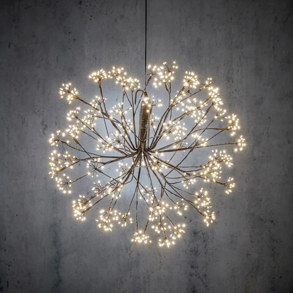 Boule de lumière blanc chaud LED