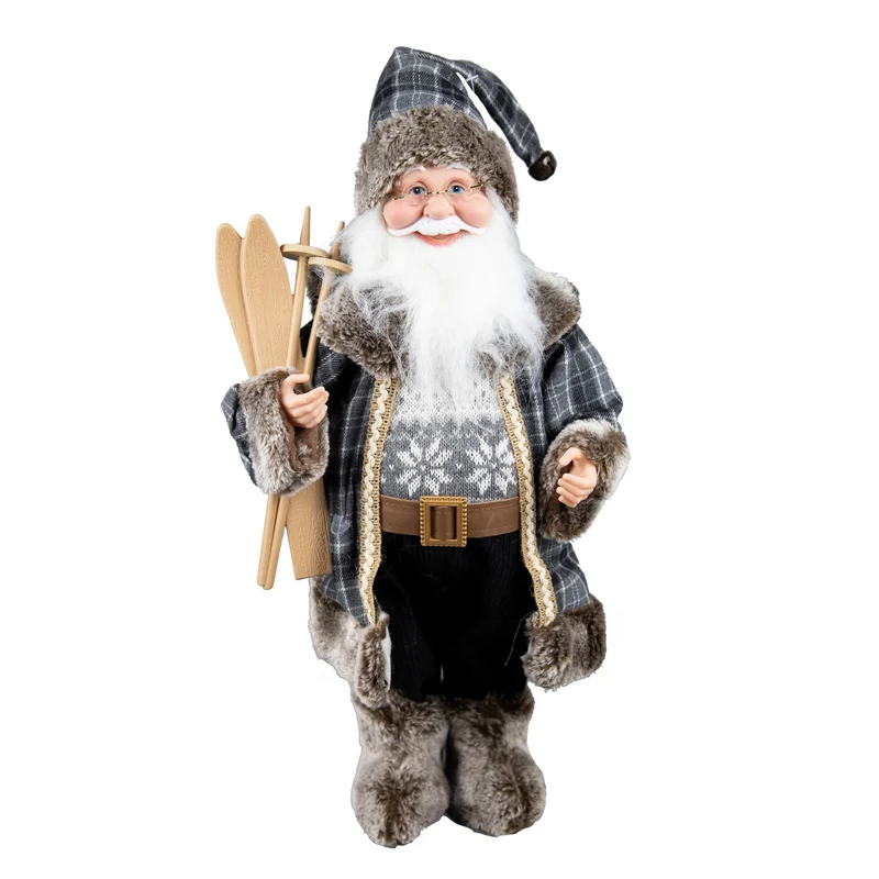 Père Noël debout en tissu