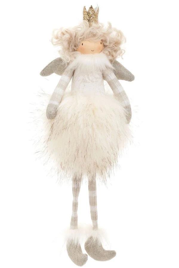 Figurine d'ange en fourrure