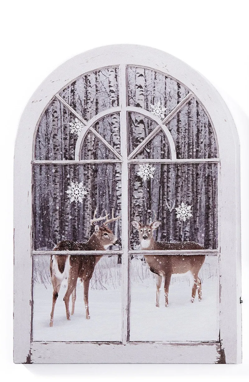Toile avec chevreuils