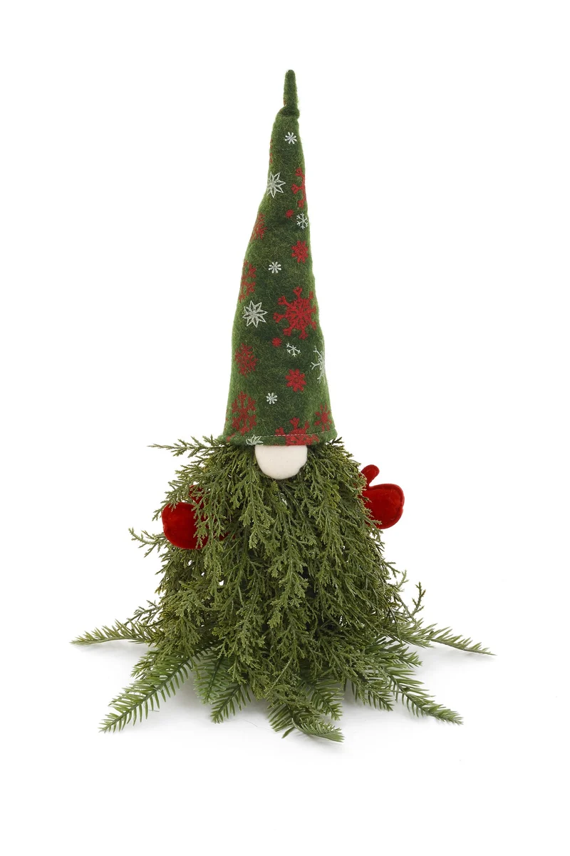 Père Noël à barbe en cèdre