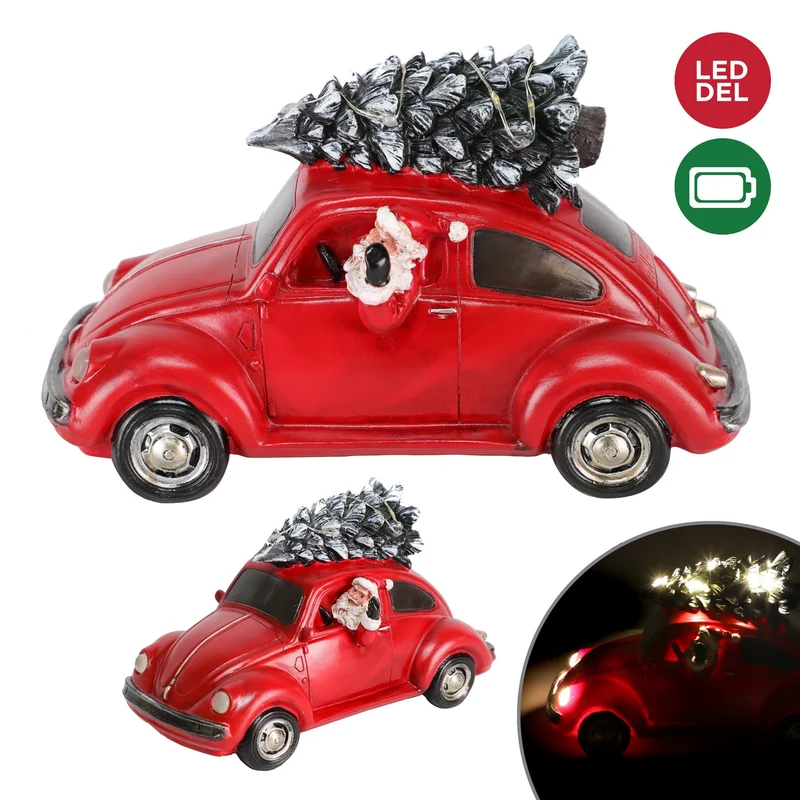 Voiture rouge avec lumière LED