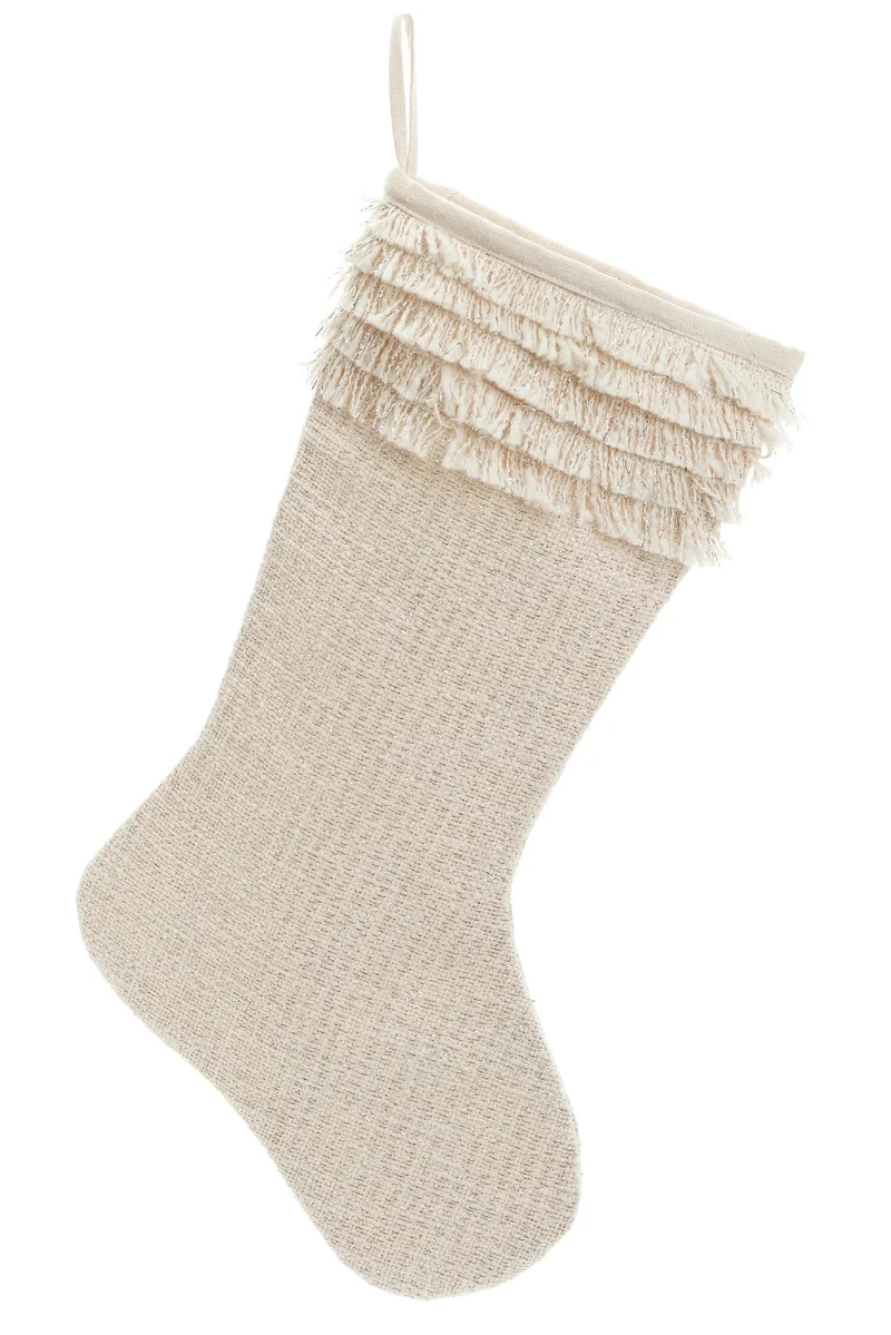 Bas de Noël beige