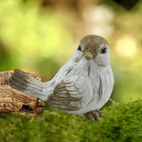Figurine d'oiseau en bois simulé