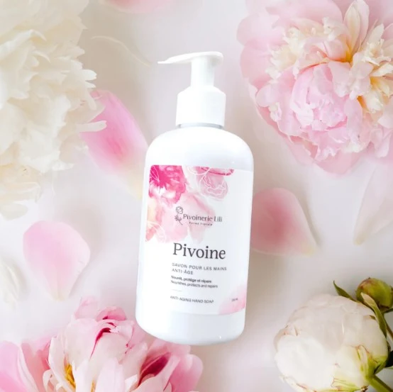Savon pour les mains Pivoine - Pivoinerie Lili
