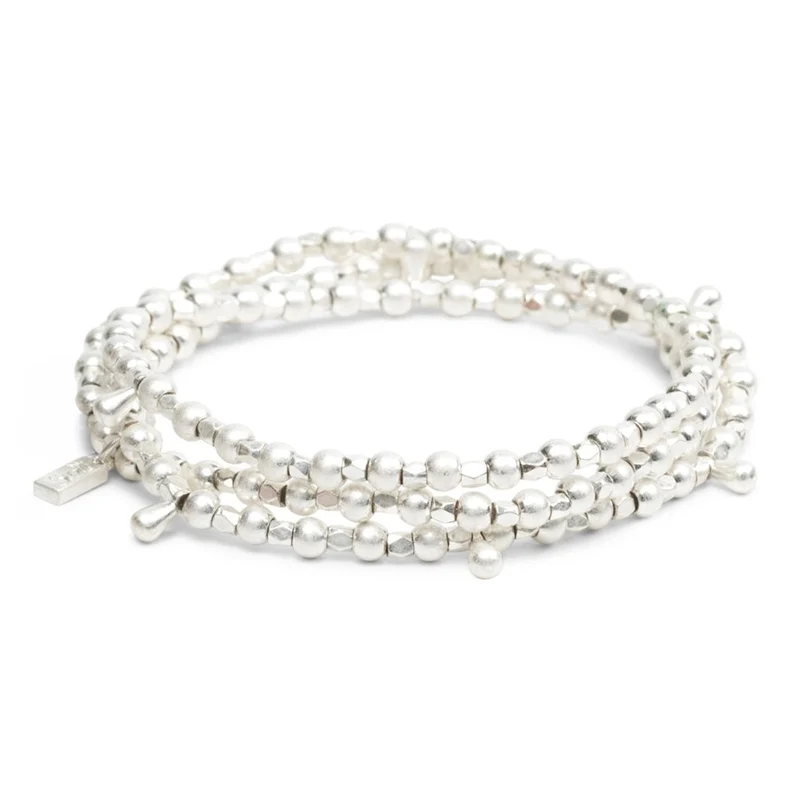 Bracelet 3-en-1 argenté – Collier, bracelet ou bracelet de cheville