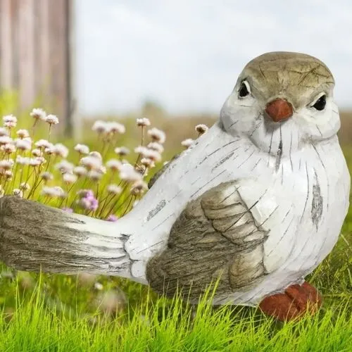 Décoration d'oiseau assis