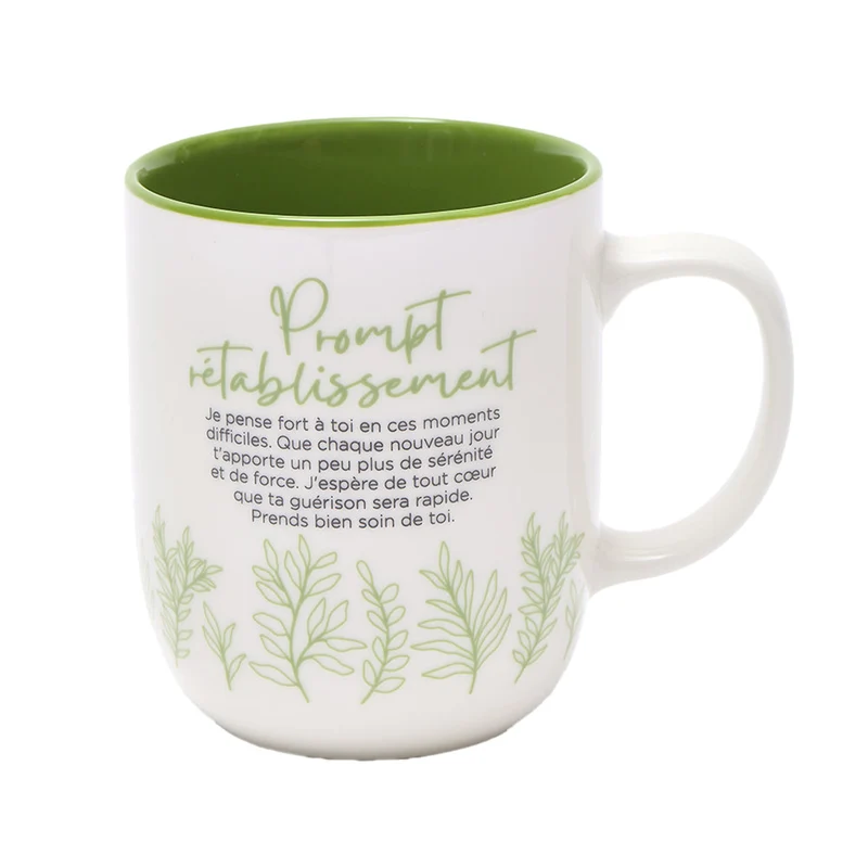 Tasse inspirante « Prompt rétablissement » – Collection Chantal Lacroix