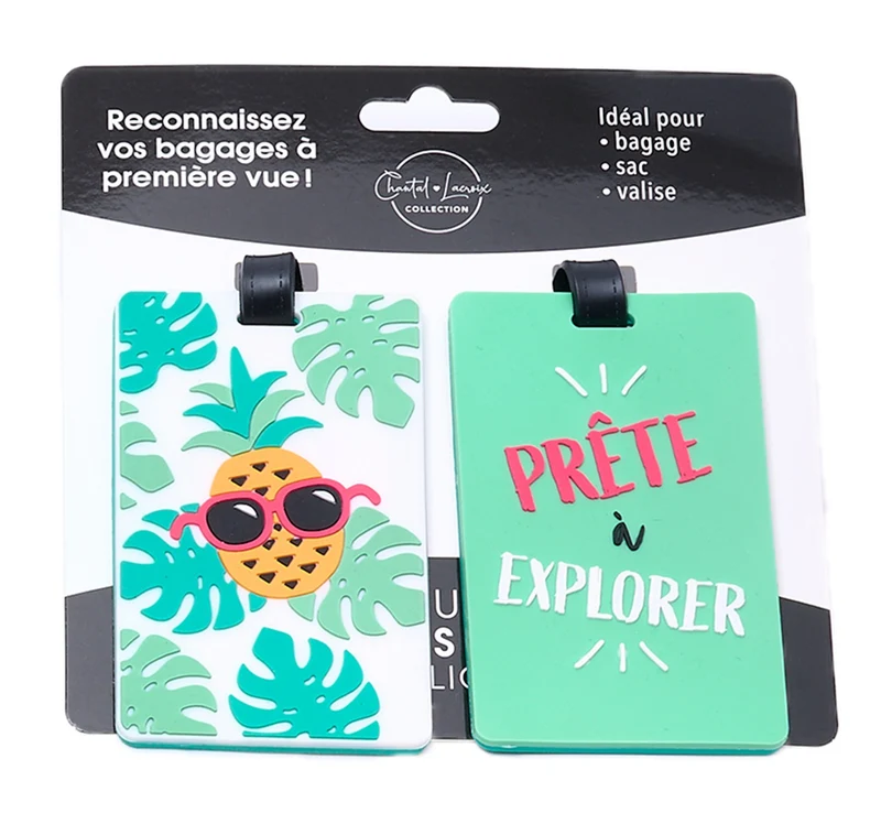 Étiquettes de bagages tropicales – Collection Chantal Lacroix
