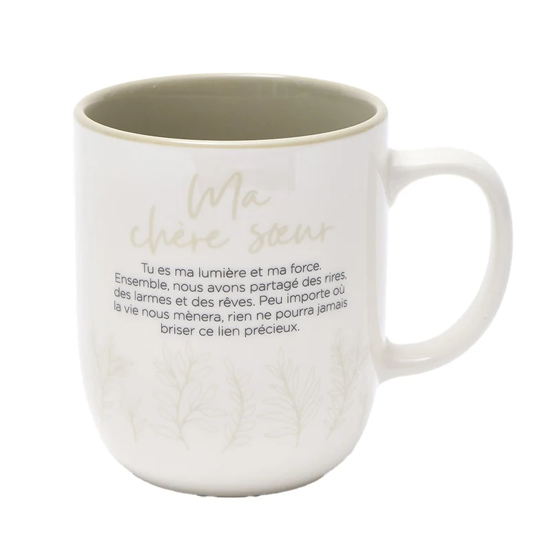 Tasse inspirante pour ma chère sœur – Collection Chantal Lacroix