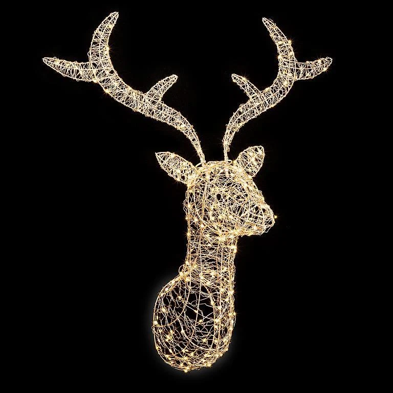 Tête de cerf lumineuse