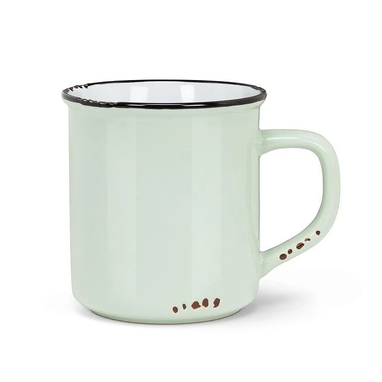Tasse à café vert menthe